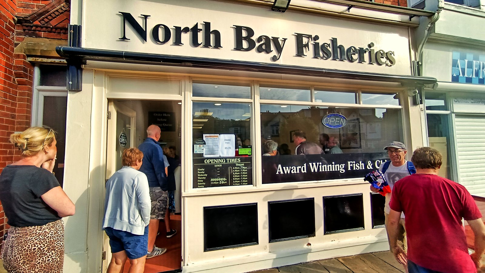 North Bay Fisheries shopfront on Columbus Ravine